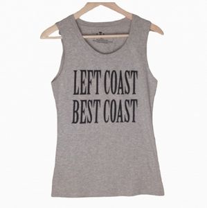 Left coast best coast muscle shirt